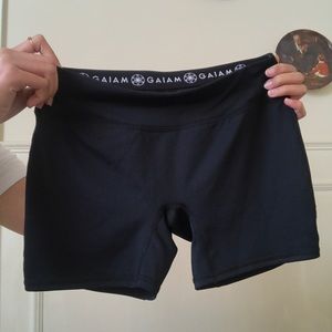 FREE SHIPPING-Black Biker Shorts